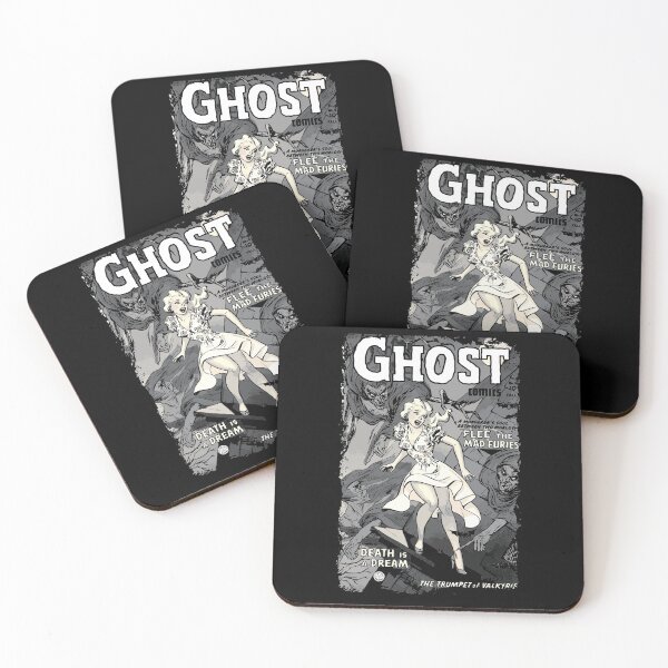 Aperçu de l'œuvre Ghost Comics, conception de bandes dessinées d'horreur vintage créée et vendue par Proverbial Wisdom Design.
