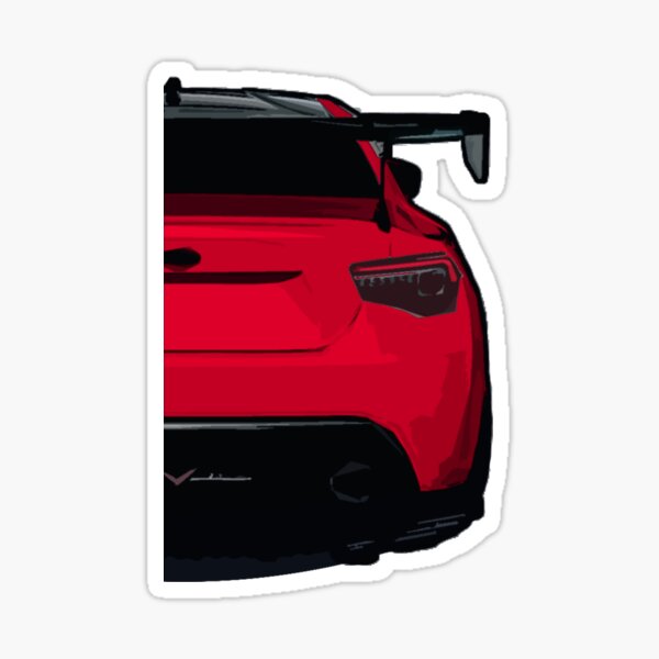 "red Japanese Car JDM lowered car culture" Sticker for Sale by FLCHTWGN