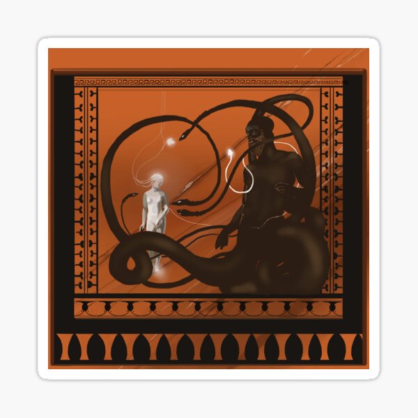 Vista previa del artículo con la obra «Thyphon y Dryad», diseñado y vendido por SidhePaper.