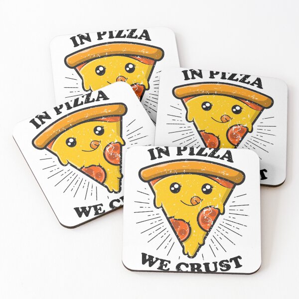 Item preview, In Pizza We Crust, Kawaii Pizza Slice designed and sold by ramenrose.