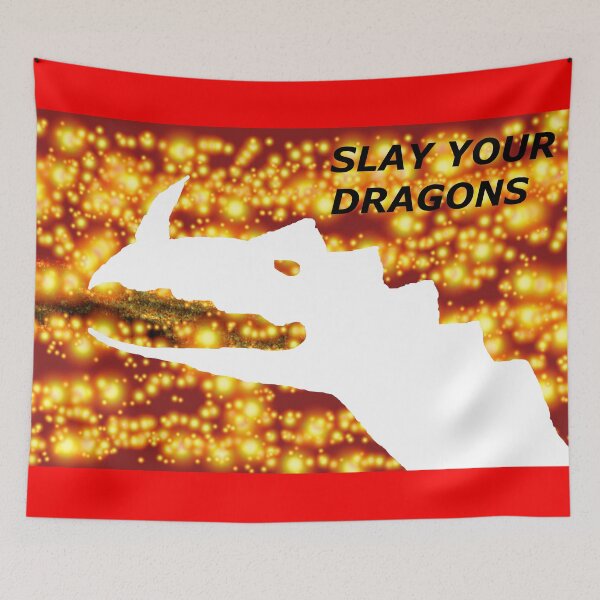 Item preview, SLAY YOUR DRAGONS OR BURN (Not Black Dragon) designed and sold by SelfUpgrade.