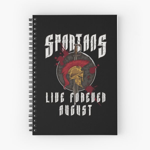 Item preview, Spartans Live Forever August - Greek Birthday designed and sold by anziehend.