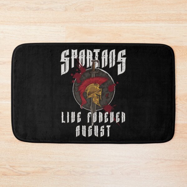 Item preview, Spartans Live Forever August - Greek Birthday designed and sold by anziehend.