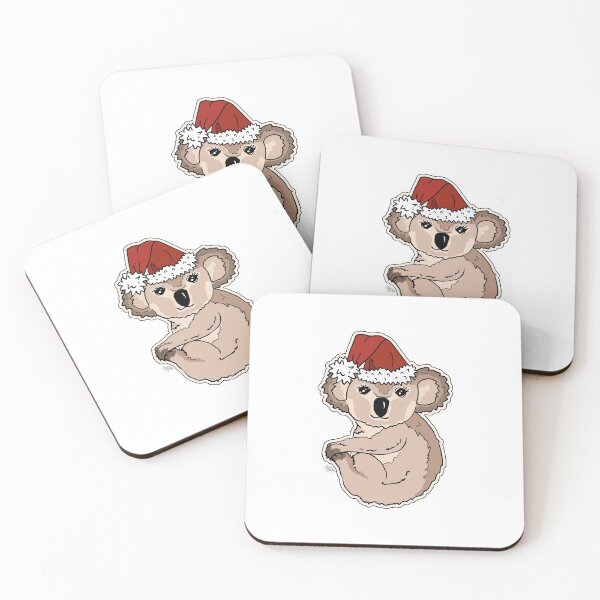 Item preview, Christmas Koala Red Santa Hat designed and sold by Claire Bowley.