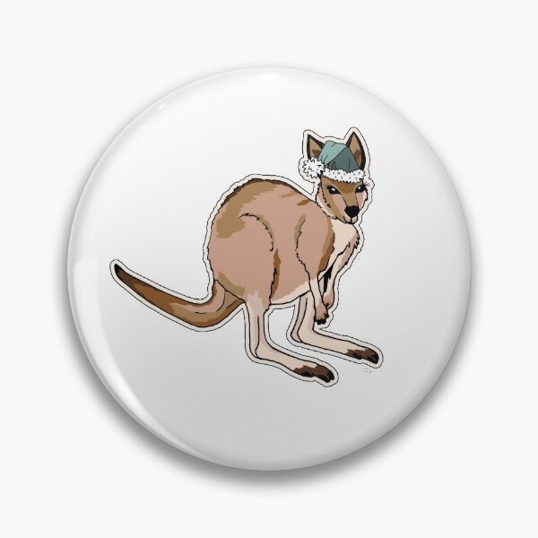 Item preview, Christmas Kangaroo Green Santa Hat designed and sold by Claire Bowley.