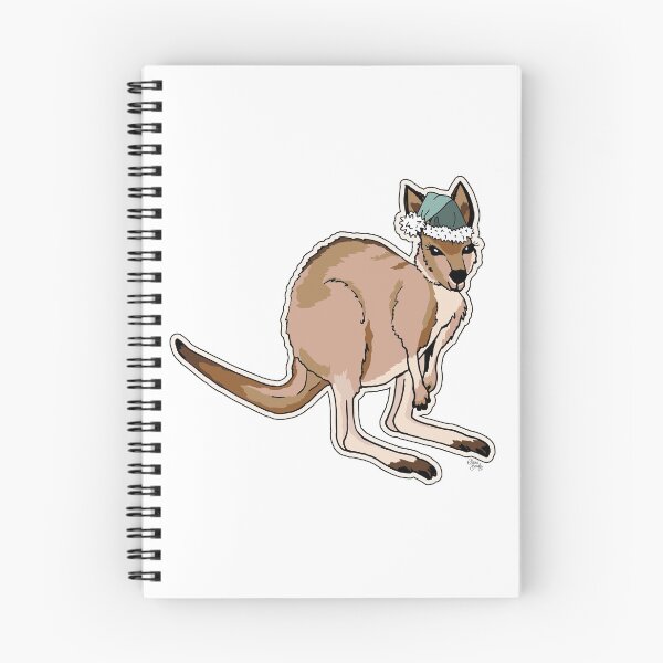 Item preview, Christmas Kangaroo Green Santa Hat designed and sold by Claire Bowley.