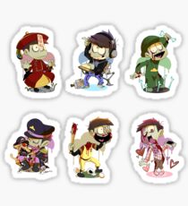 Osomatsu-san zombie AU stickers pack Sticker
