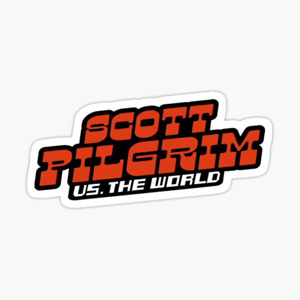 Scottpilgrim vs the world logo Sticker