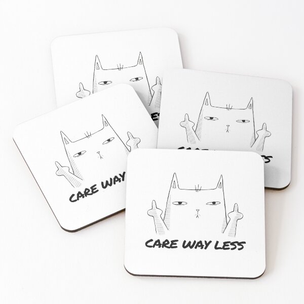 Item preview, CARE WAY LESS designed and sold by MIKE'S PRINT ON DEMAND.
