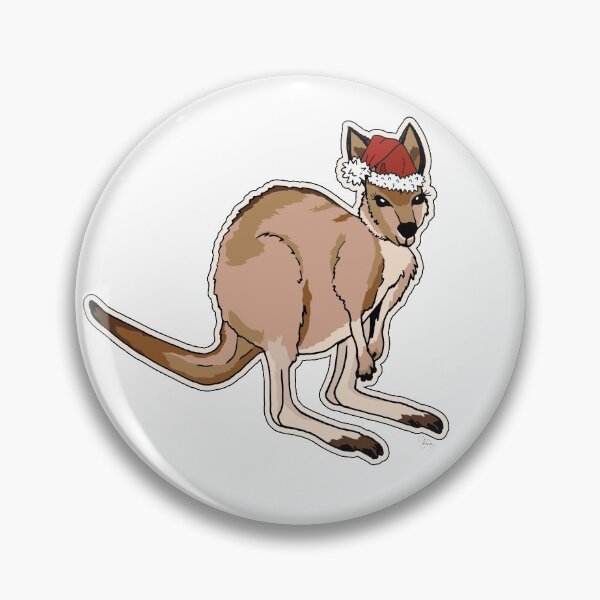 Item preview, Christmas Kangaroo Red Santa Hat designed and sold by Claire Bowley.
