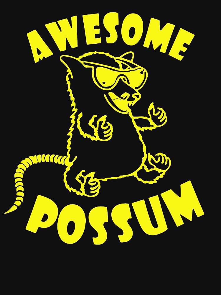 Awesome Possum T Shirt For Sale By Ironwomennt Redbubble Awesome