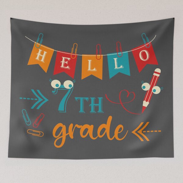 Item preview, Hello seventh grade Hello 7th grade designed and sold by CutieBlue.