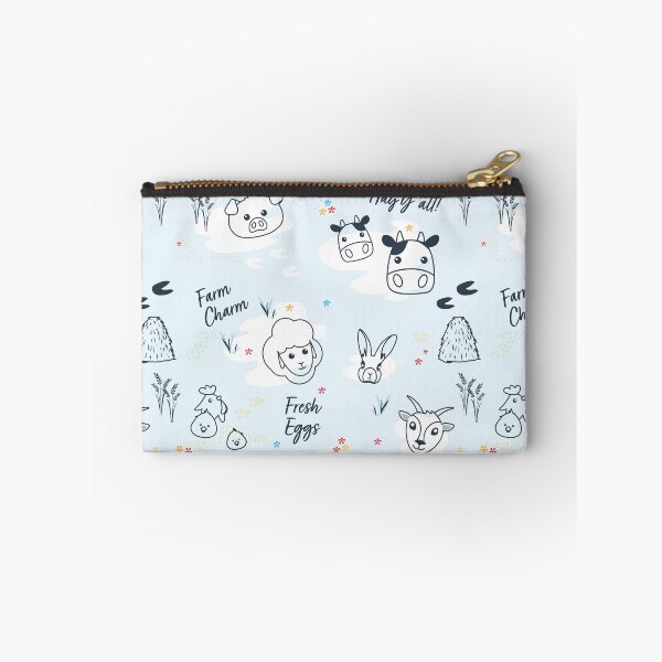 Item preview, Farm Animal faces outlined  designed and sold by Melissa Dekker.