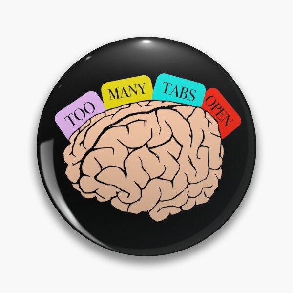 Item preview, #ADHD - My Brain Has Too Many Tabs Open, Attention Deficit Hyperactive Disorder designed and sold by MJDezigns.