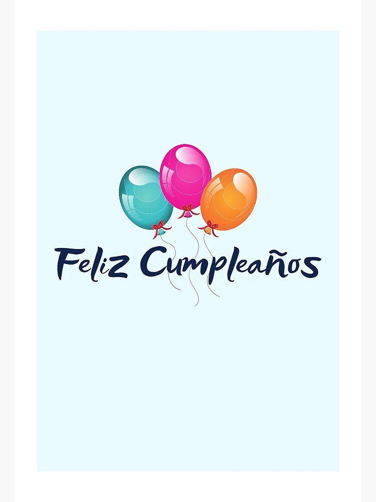 Feliz Cumpleanos - Happy Birthday in Spanish Greeting Card Stock