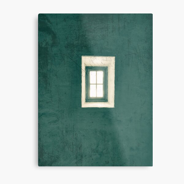 green wall Metal Print