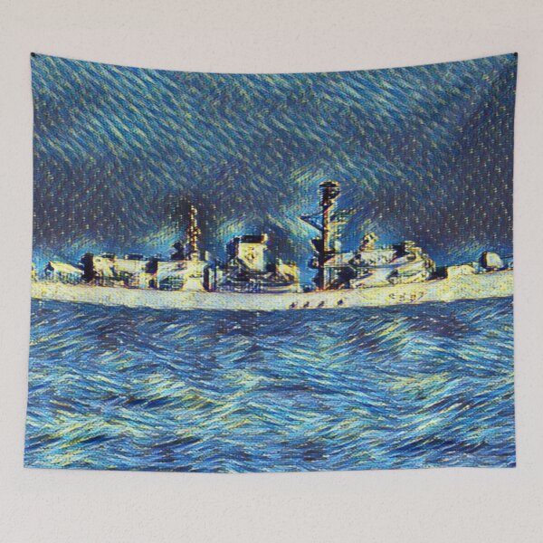 Item preview, Warship In Shades Of Blue designed and sold by Fearless-Fox.