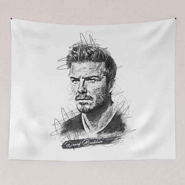 Item preview, David Beckham Abstract Sketch Art, David Beckham designed and sold by graphic-genie.