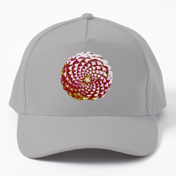 pine cone in olive green, purple and burgandy Baseball Cap