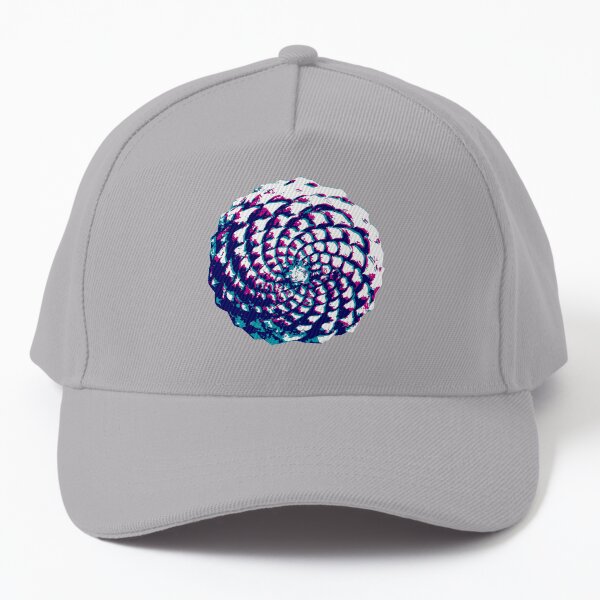 pine cone in aqua, purple and indigo Baseball Cap