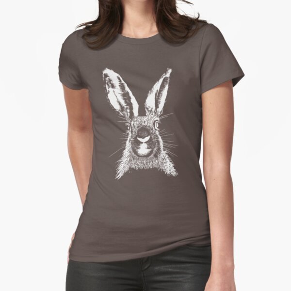 HARE WHITE T SHIRT Fitted T-Shirt