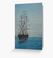 Tall Ship at rest Greeting Card