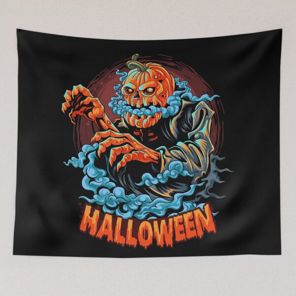 Item preview, Scary Jack-o-lantern Bubbling Head designed and sold by HolidayBug.
