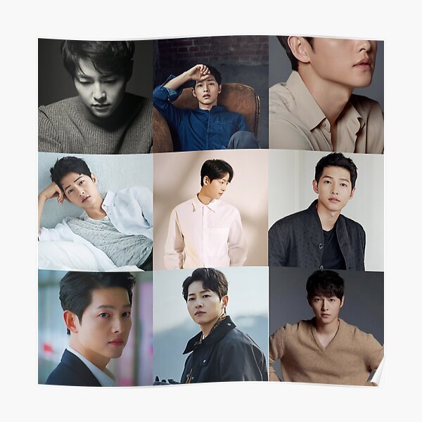 Song Joong Ki Collage Vincenzo Cassano Poster By Athira A Redbubble