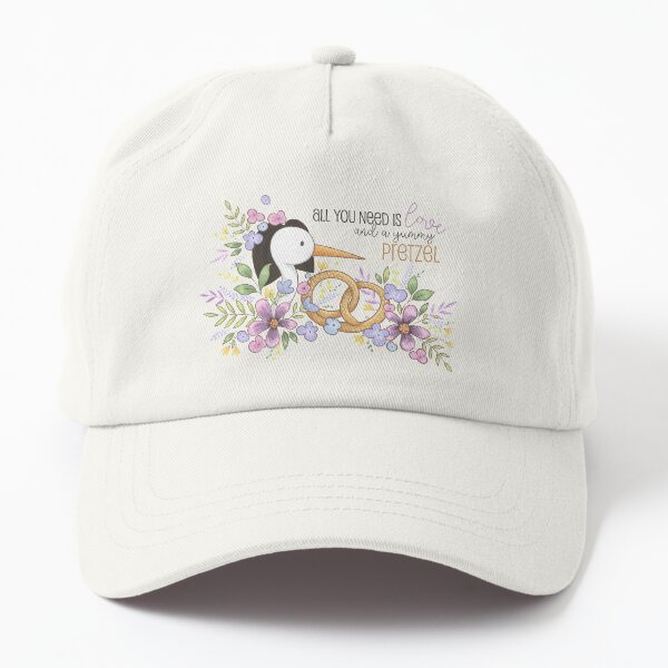 All you need is love and a yummy pretzel Dad Hat