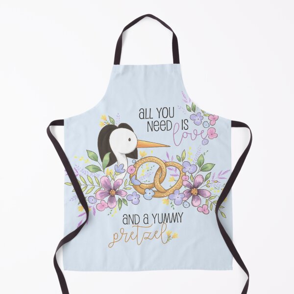 All you need is love and a yummy pretzel Apron