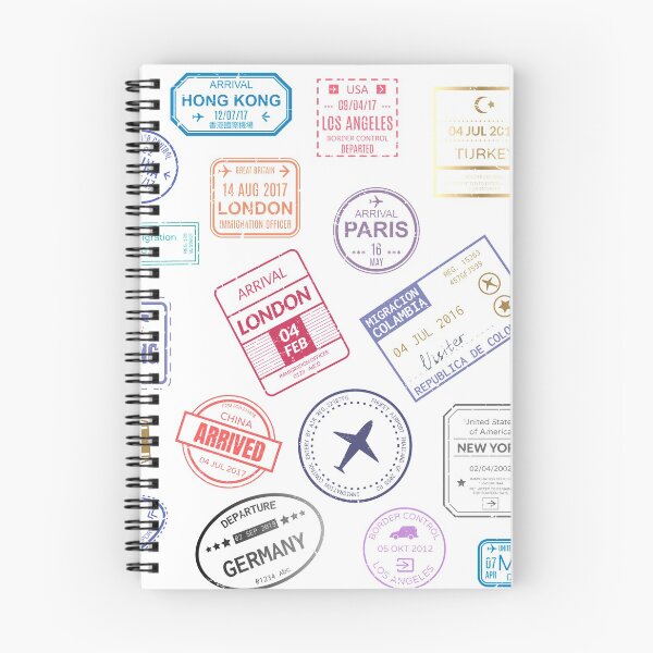 Item preview, airport stamp designed and sold by Dalal Almusallam.