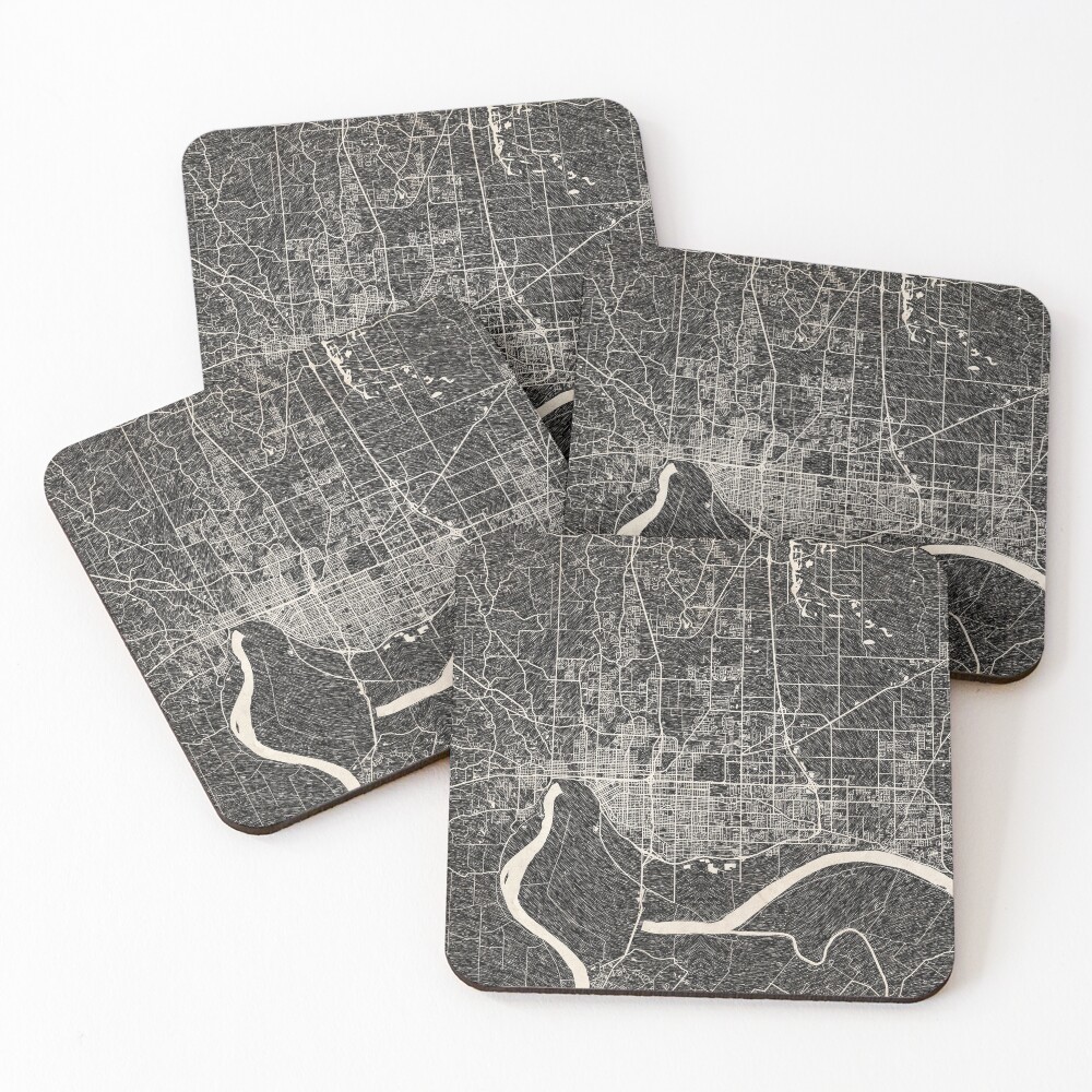Item preview, Coasters (Set of 4) designed and sold by InkMaps.