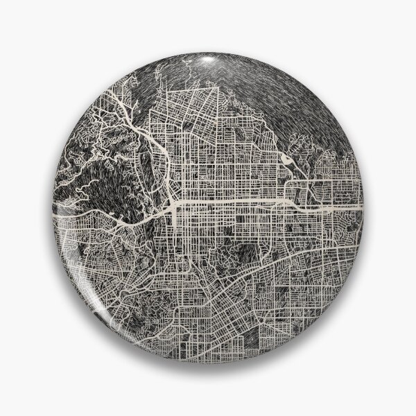 Item preview, Pasadena map California Ink lines 2 designed and sold by InkMaps.