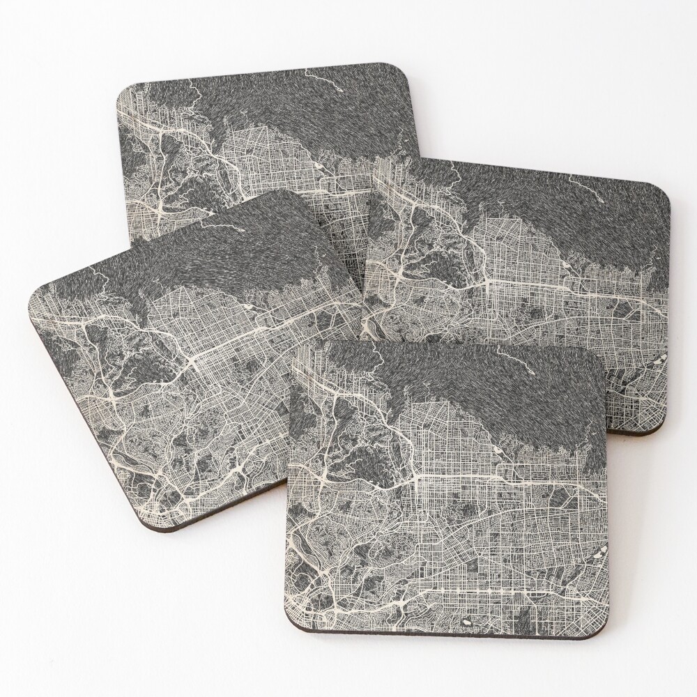 Artikel-Vorschau von Untersetzer (4er Set), designt und verkauft von InkMaps.