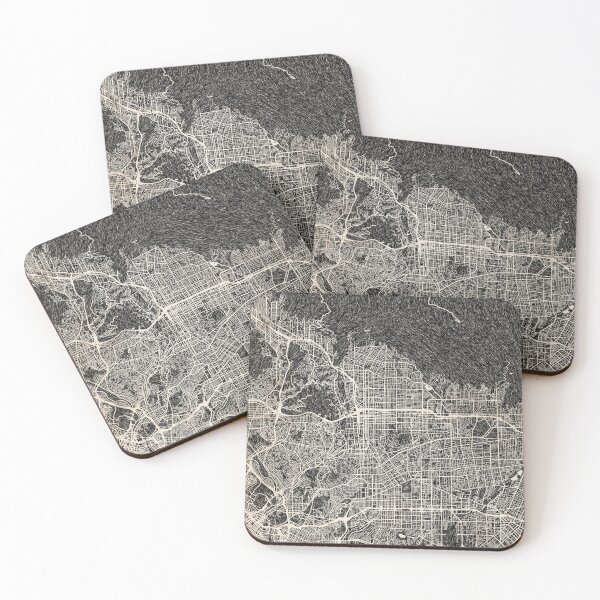 Item preview, Pasadena map California Ink lines 2 designed and sold by InkMaps.