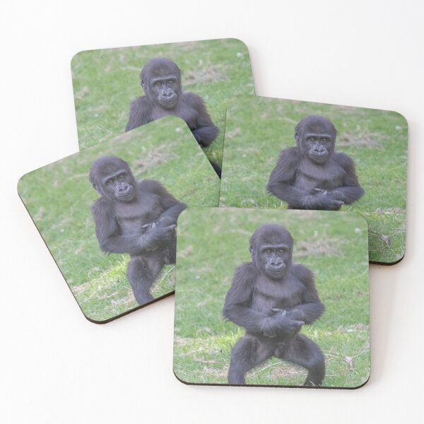 Item preview, Baby gorilla standing on 2 legs designed and sold by Conservation Art Emporium.