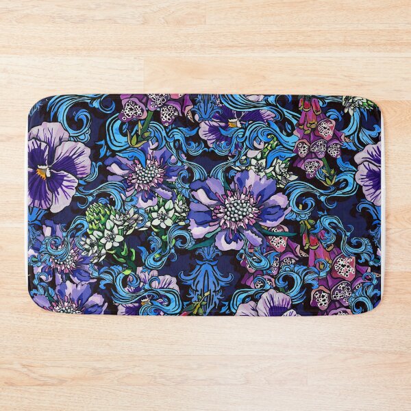 Item preview, dark blue Baroque Scrollwork designed and sold by ariellemorris.
