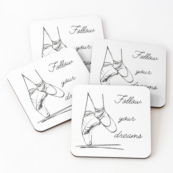 Item preview, Follow Your Dreams Ballet Dancer Pointe Shoes designed and sold by BlakefourDesign.