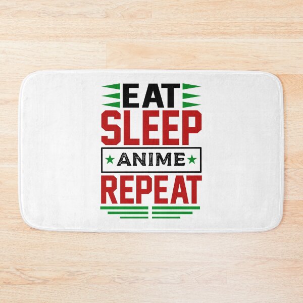Item preview, Eat. Sleep. Anime. Repeat. (Light) designed and sold by the-krisney-way.
