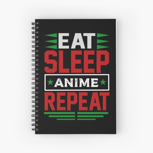 Item preview, Eat. Sleep. Anime. Repeat. (Dark) designed and sold by the-krisney-way.