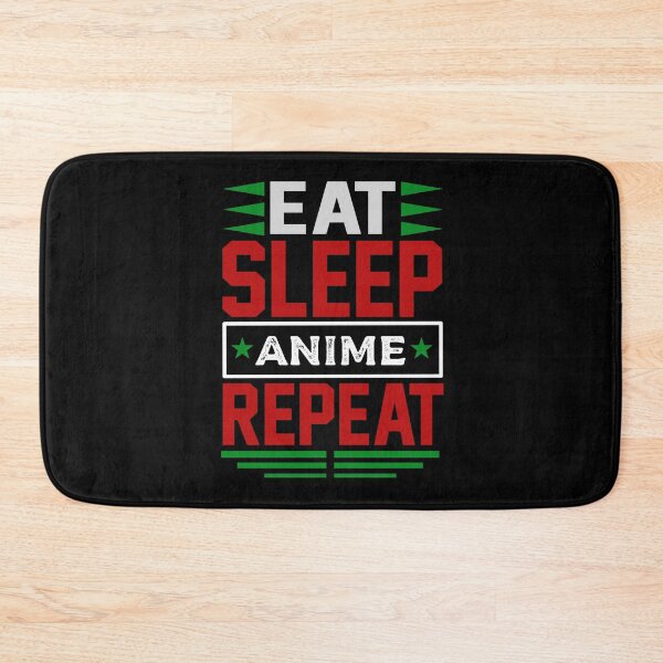 Item preview, Eat. Sleep. Anime. Repeat. (Dark) designed and sold by the-krisney-way.