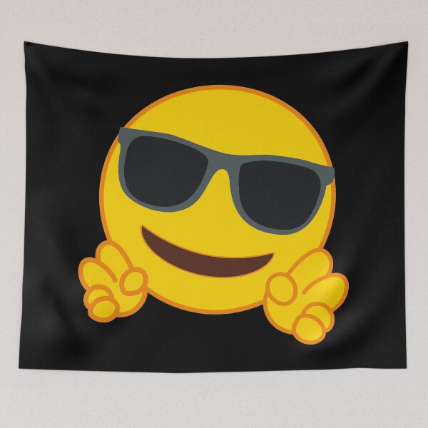 Item preview, sunglass smart face emoji fan art designed and sold by princessmi-com.