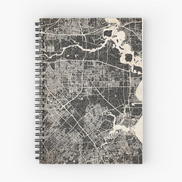 Item preview, Pasadena map Texas Ink lines 2 designed and sold by InkMaps.