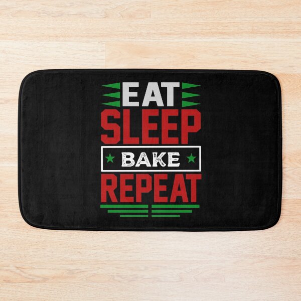 Item preview, Eat. Sleep. Bake. Repeat. (Dark) designed and sold by the-krisney-way.