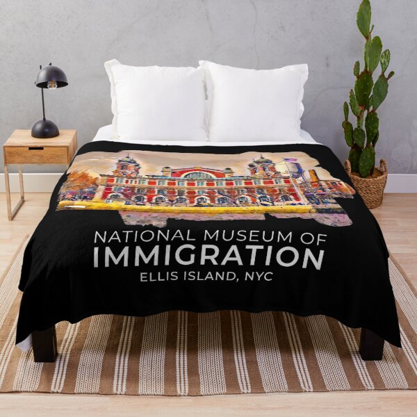 Item preview, National Museum of Immigration, Ellis Island, New York - Oil Paint Art designed and sold by MktngMultiverse.