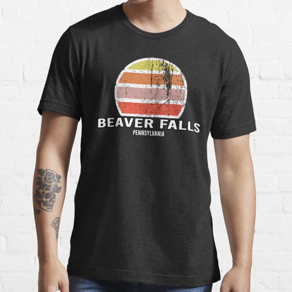 Beaver Falls Pennsylvania Abstract Vintage Sunset American Cities Souvenir Essential T-Shirt