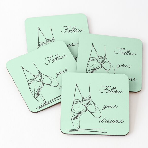 Item preview,  Follow Your Dreams Ballet Dancer Pointe Shoes mint designed and sold by BlakefourDesign.