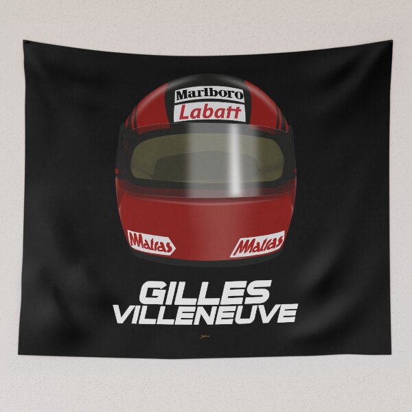 Item preview, Gilles Villeneuve F1 Helmet ( Front ) designed and sold by JageOwen.