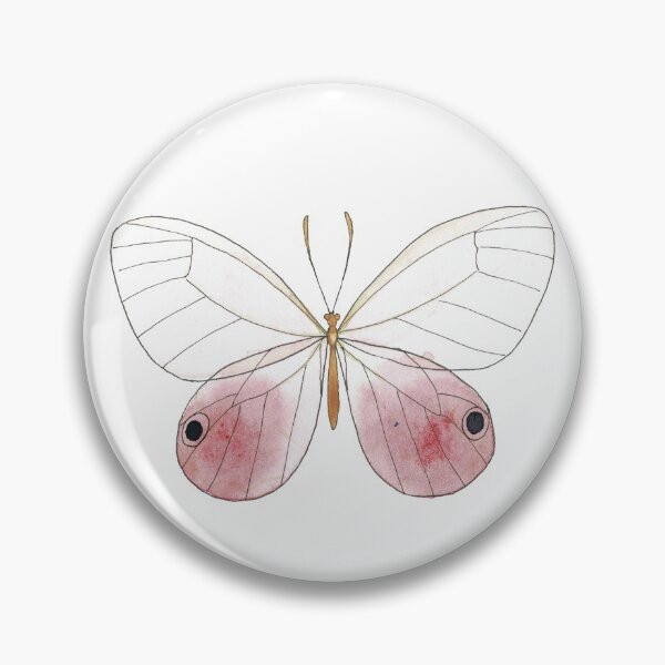 Item preview, Blushing Phantom Watercolor Butterfly Drawing designed and sold by Danica Templeton.