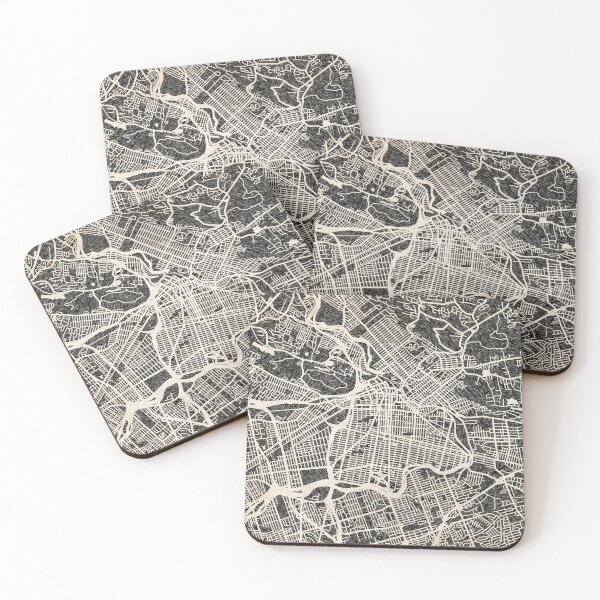 Item preview, Paterson map New Jersey Ink lines designed and sold by InkMaps.
